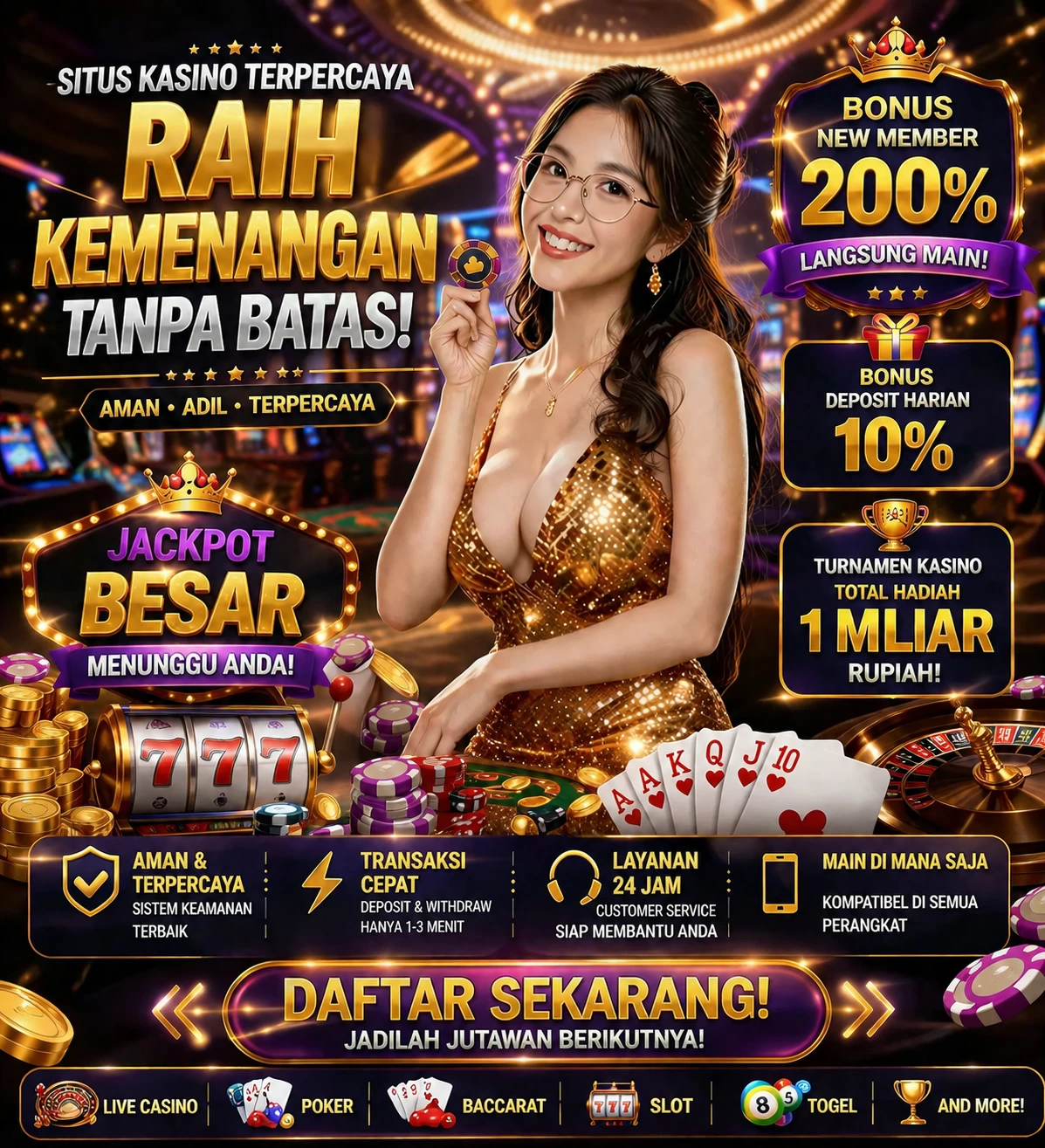 Roleta e blackjack 7game